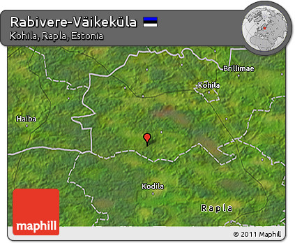 Satellite 3D Map of Rabivere-Väikeküla