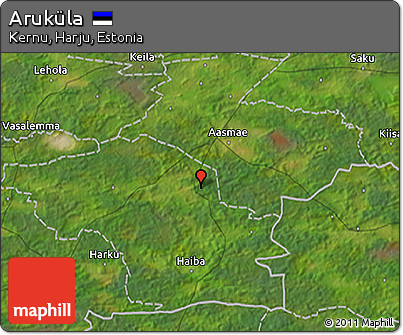 Satellite 3D Map of Aruküla