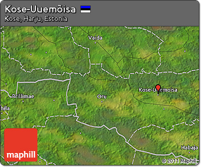 Satellite 3D Map of Kose-Uuemõisa