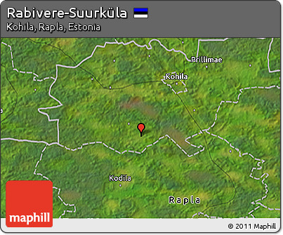 Satellite 3D Map of Rabivere-Suurküla