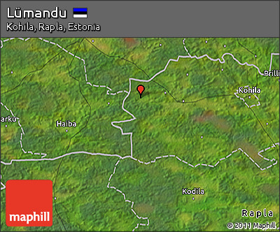 Satellite 3D Map of Lümandu