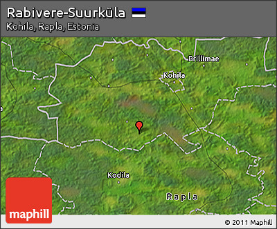 Satellite 3D Map of Rabivere-Suurküla