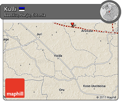 Shaded Relief 3D Map of Kulli