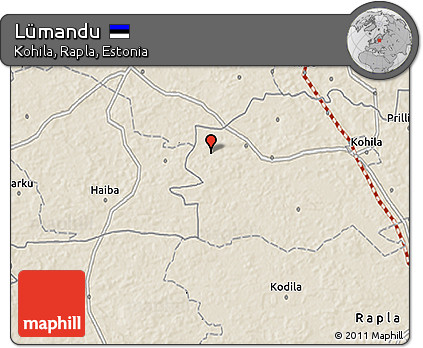 Shaded Relief 3D Map of Lümandu