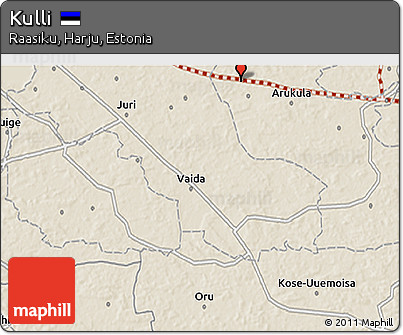 Shaded Relief 3D Map of Kulli