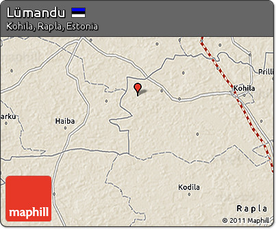 Shaded Relief 3D Map of Lümandu