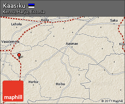 Shaded Relief 3D Map of Kaasiku
