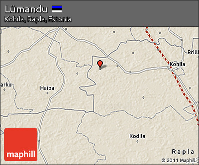 Shaded Relief 3D Map of Lümandu