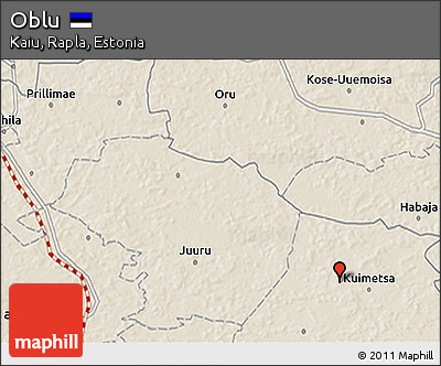 Shaded Relief 3D Map of Oblu