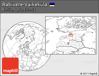 Blank Location Map of Rabivere-Väikeküla