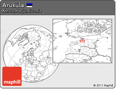 Blank Location Map of Aruküla