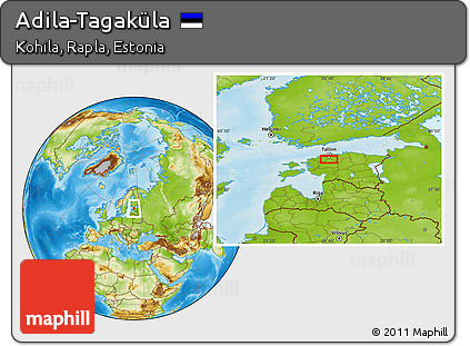 Physical Location Map of Adila-Tagaküla