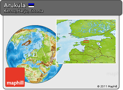 Physical Location Map of Aruküla