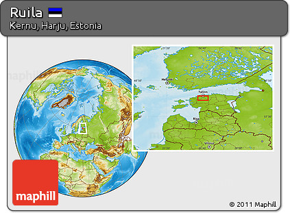 Physical Location Map of Ruila