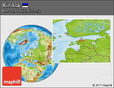 Physical Location Map of Kirikla