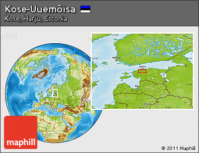 Physical Location Map of Kose-Uuemõisa
