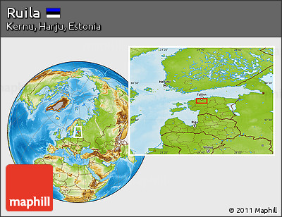 Physical Location Map of Ruila
