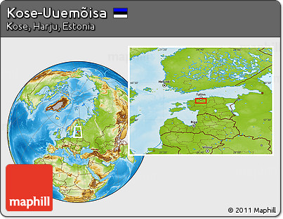 Physical Location Map of Kose-Uuemõisa