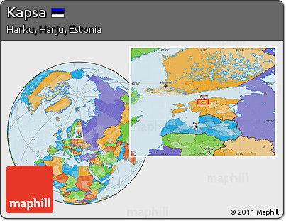 Political Location Map of Kapsa