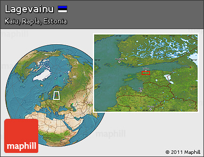 Satellite Location Map of Lagevainu
