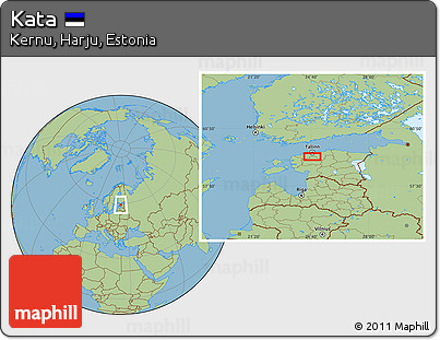 Savanna Style Location Map of Kata