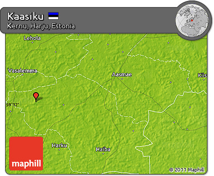 Physical Map of Kaasiku