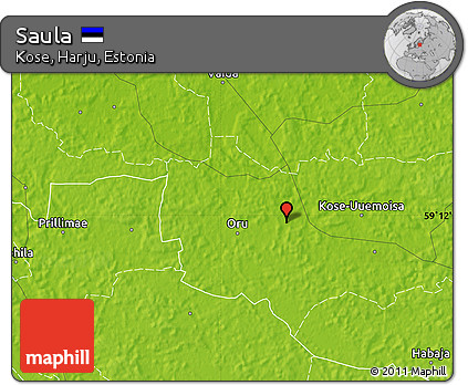 Physical Map of Saula