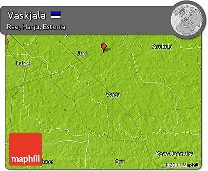 Physical Map of Vaskjala