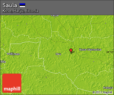Physical Map of Saula