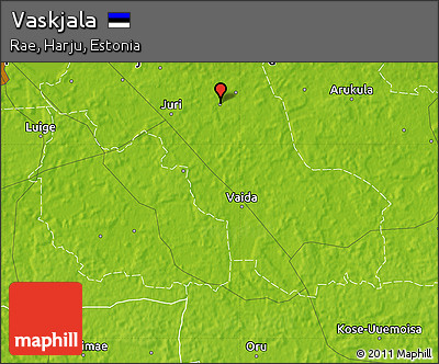 Physical Map of Vaskjala