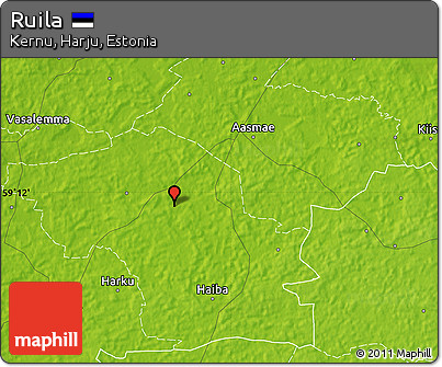 Physical Map of Ruila