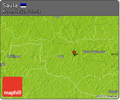 Physical Map of Saula