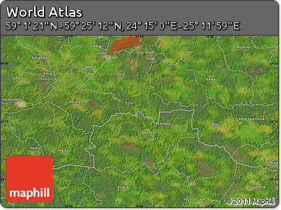 Satellite Map of the Area around 59° 13' 17" N, 24° 43' 30" E