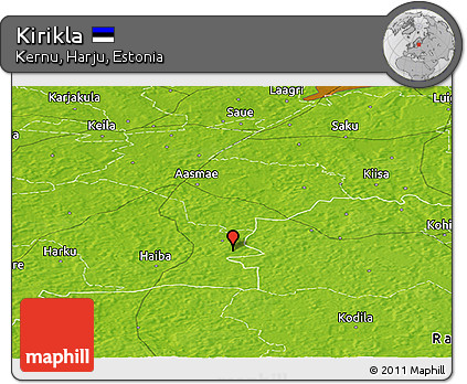 Physical Panoramic Map of Kirikla