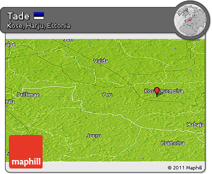 Physical Panoramic Map of Tade