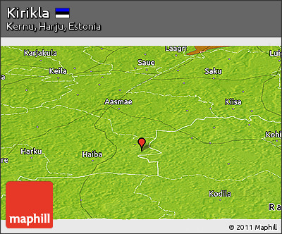 Physical Panoramic Map of Kirikla