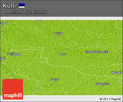 Physical Panoramic Map of Kulli