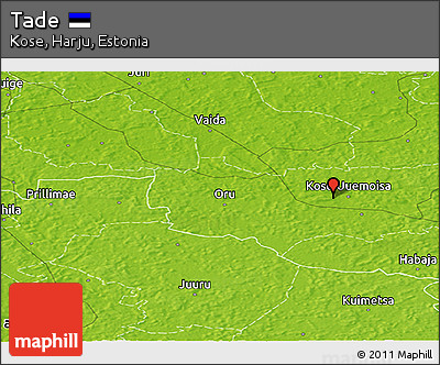 Physical Panoramic Map of Tade