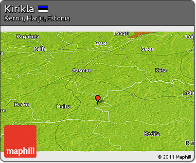 Physical Panoramic Map of Kirikla