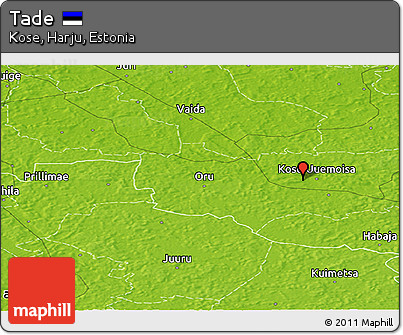 Physical Panoramic Map of Tade
