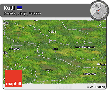 Satellite Panoramic Map of Kulli