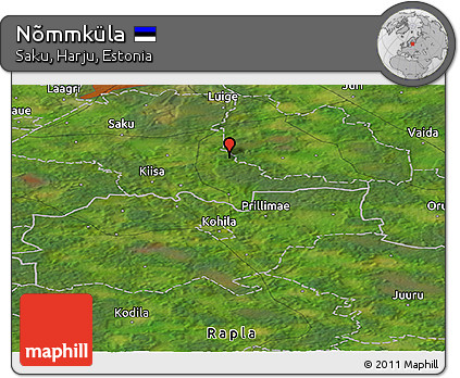 Satellite Panoramic Map of Nõmmküla