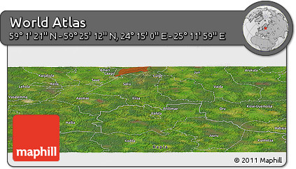 Satellite Panoramic Map of the Area around 59° 13' 17" N, 24° 43' 30" E