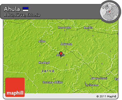 Physical 3D Map of Ahula