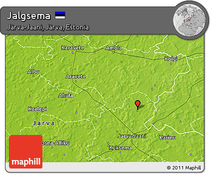 Physical 3D Map of Jalgsema