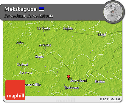 Physical 3D Map of Metstaguse
