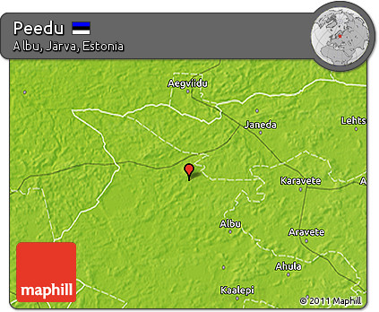 Physical 3D Map of Peedu
