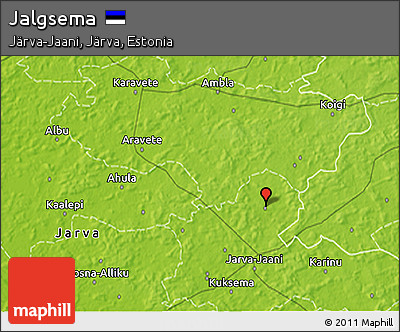 Physical 3D Map of Jalgsema