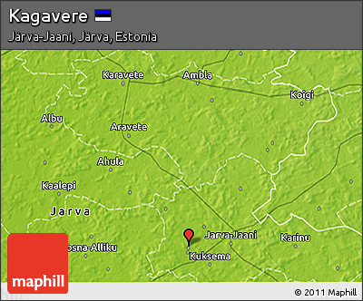 Physical 3D Map of Kagavere