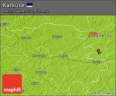 Physical 3D Map of Karkuse